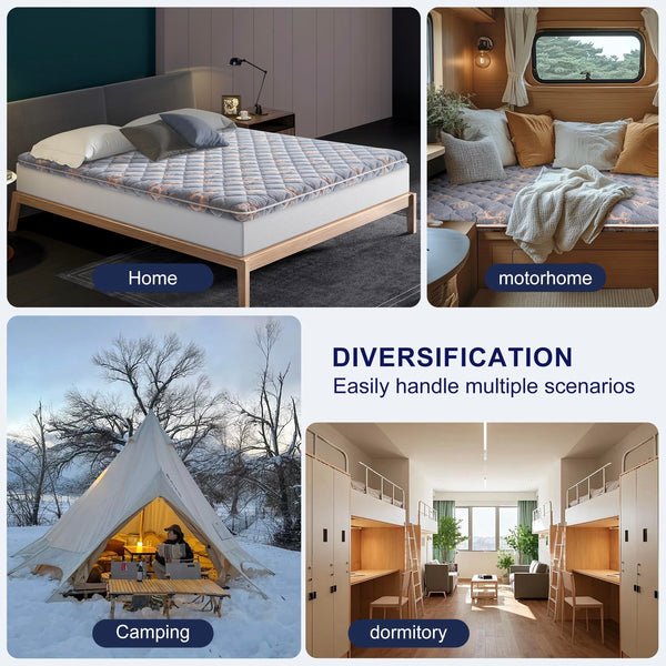 9-Layer High-Density Foam Mattress Topper