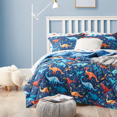 Kids Dinosaur Bedding Set — 5-Piece Comforter Set with Sheets