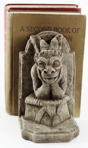 Concrete Gargoyle Bookends
