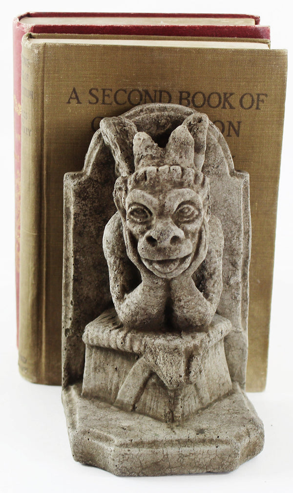 Concrete Gargoyle Bookends