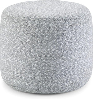 Braided Cotton Round Pouf
