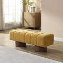50" Boucle Fabric Dining Bench