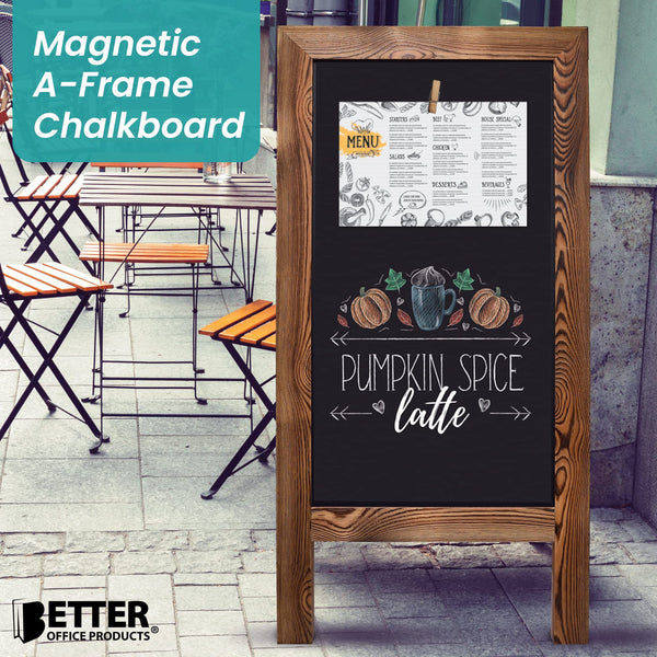 20x40 Magnetic A-Frame Chalkboard Sign with Accessories