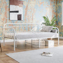 Metal Daybed Frame Twin with Steel Slats