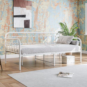 Metal Daybed Frame Twin with Steel Slats