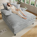 Oversized Indoor Chaise Lounge Chair with Adjustable Backrest