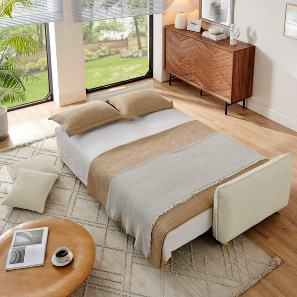 3-Seat Convertible Sleeper Sofa with Storage