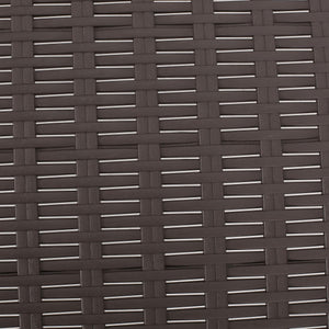 Outdoor Faux Wicker Chaise Lounge – Dark Brown