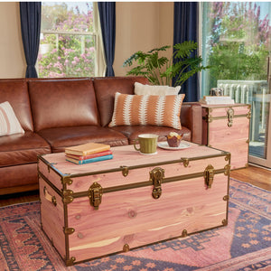 Cedar Storage Chest with Antique Brass Hardware