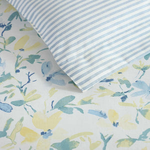 Floral Cotton Comforter Bedding Set with Shams & Pillows
