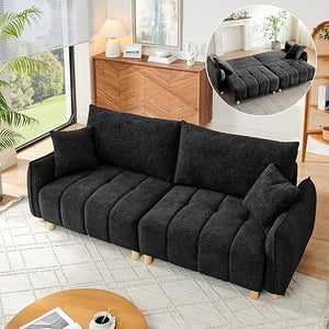 3-Seat Convertible Sleeper Sofa with Storage