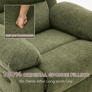 Oversized Swivel Massage Recliner Chair with Heat