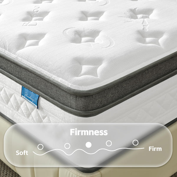 12-Inch Cooling Hybrid Mattress with Gel Memory Foam & Pocket Coils