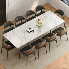 Extendable Sintered Stone Dining Table for 6 to 10 Seats