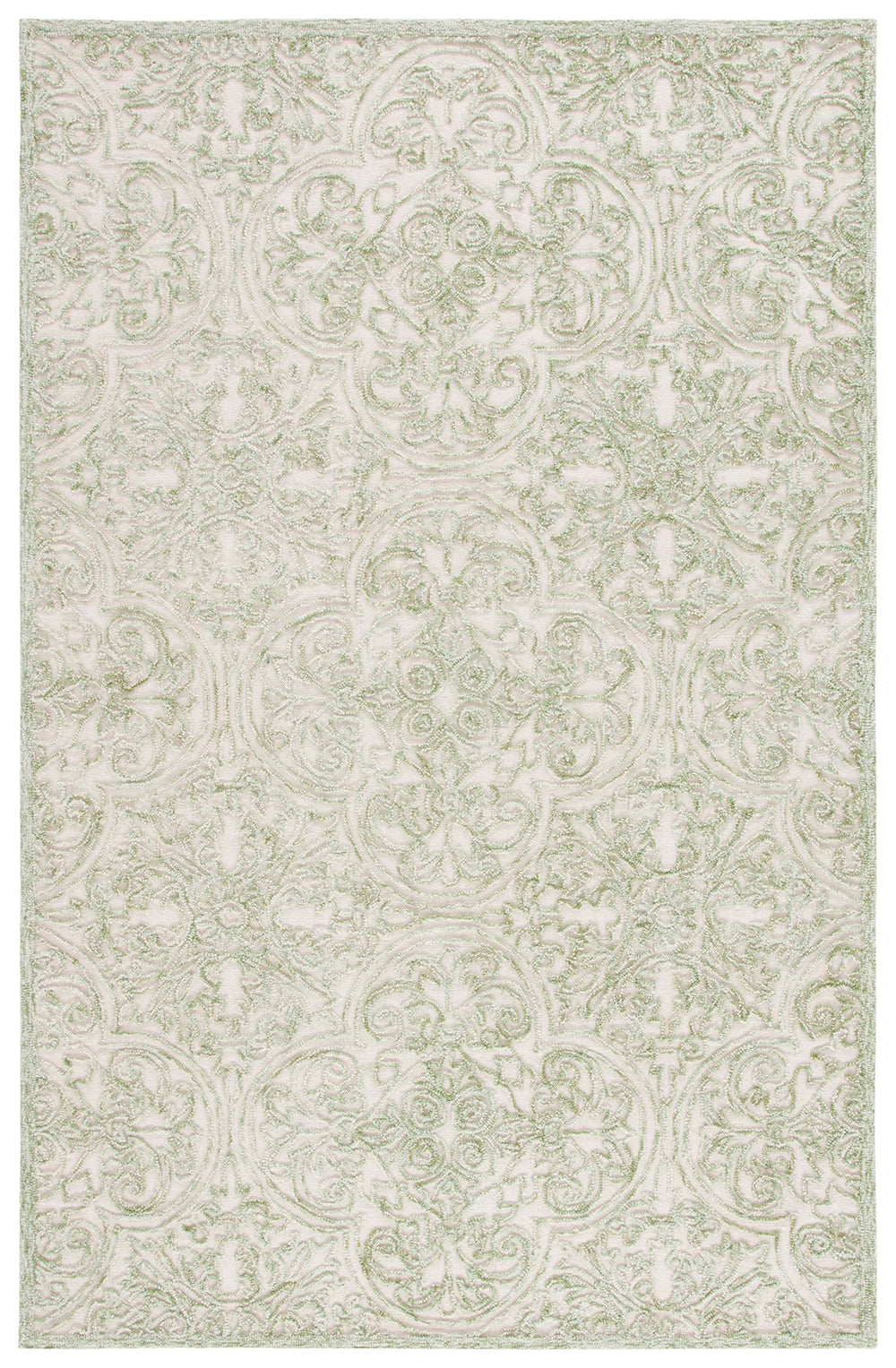 Hand-Tufted Wool Area Rug – 4x6 Rectangular