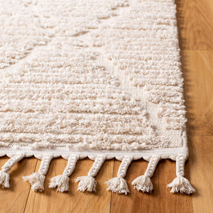 Moroccan Shag Area Rug – 5'3" x 7'6" Geometric Diamond Pattern
