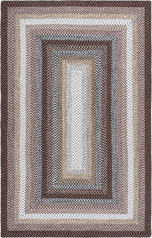 6ft Round Braided Indoor Outdoor Area Rug