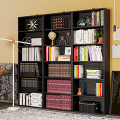 6-Tier Bookcase with Display Storage Shelves, 70" Tall