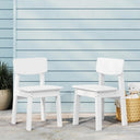 Kids Outdoor Dining Chair Set of 2 – Step Stool Toddler Chair