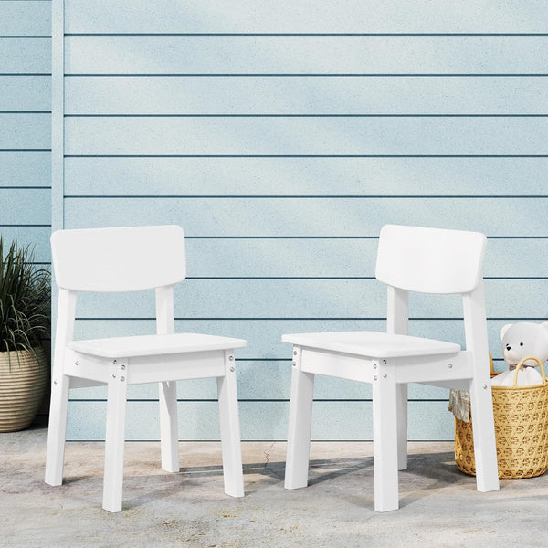 Kids Outdoor Dining Chair Set of 2 – Step Stool Toddler Chair