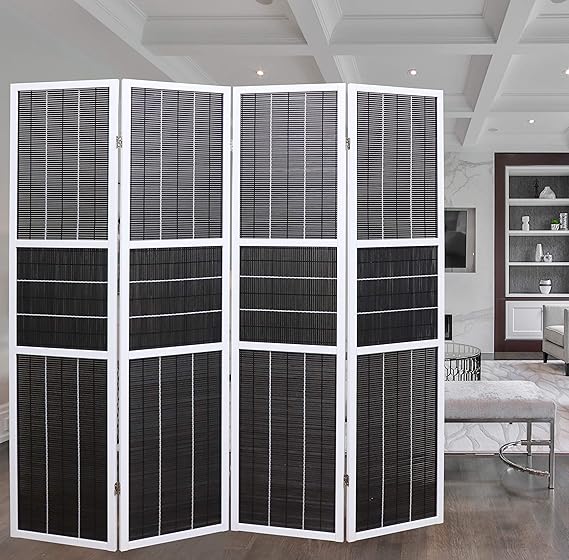 4-Panel 6ft Folding Room Divider