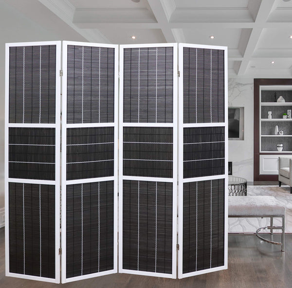 4-Panel 6ft Folding Room Divider