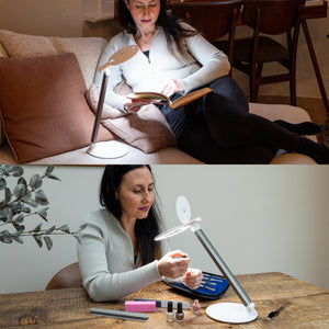Portable Rechargeable Magnifying Lamp with LED Light