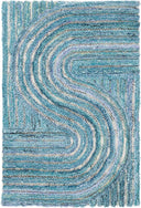 Mid-Century Modern Abstract Runner Rug 2'3" x 12'