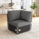 Modular Sectional Sleeper Sofa with Pull-Out Bed