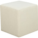 Square Cube Ottoman – Boucle Fabric, Snow