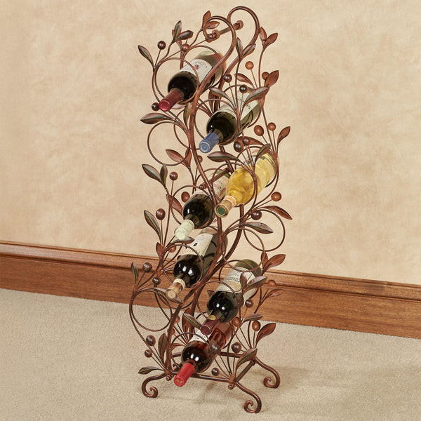Metal Floor Wine Rack – 10 Bottle Freestanding Organizer