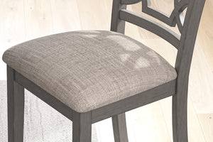 6-Piece Transitional Dining Table Set with Bench and Upholstered Chairs, Seats 6