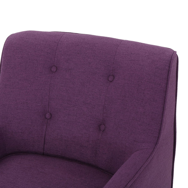 Mid-Century Fabric Arm Chairs, Set of 2 – Purple