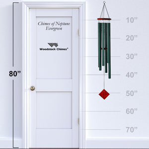 54" Outdoor Wind Chime – Aluminum Tubes, Pentatonic Tuned, Weather-Resistant