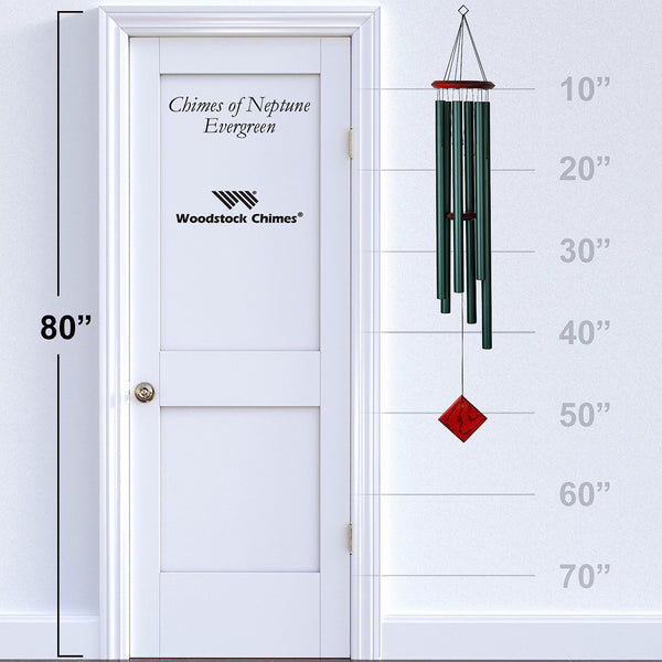54" Outdoor Wind Chime – Aluminum Tubes, Pentatonic Tuned, Weather-Resistant