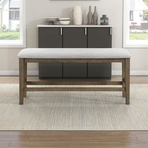 6-Piece Counter Height Dining Set with Bench