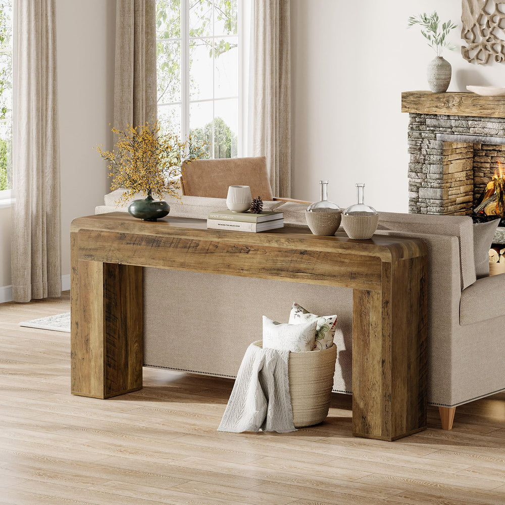 70.9-Inch Extra Long Console Table – Farmhouse Entryway Sofa Table