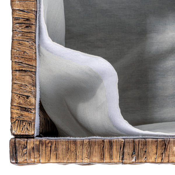 Handwoven Water Hyacinth Storage Trunk with Removable Lid