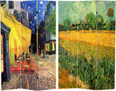 4-Panel Canvas Room Divider with Monet Art Print