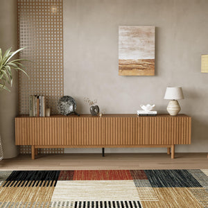 86.61" Mid-Century Modern TV Stand for TVs up to 85"