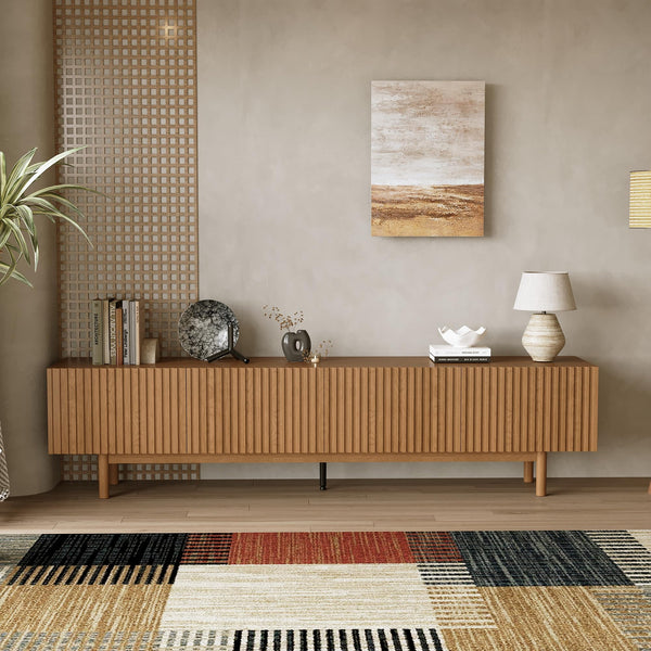 86.61" Mid-Century Modern TV Stand for TVs up to 85"