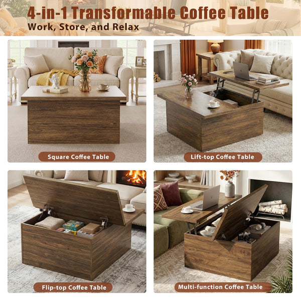 Lift Top Coffee Table with Storage
