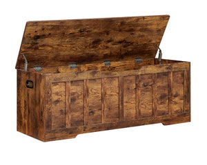 Extra Large Storage Chest Bench with Safety Hinges – 51.2" x 15.7" x 19.1"