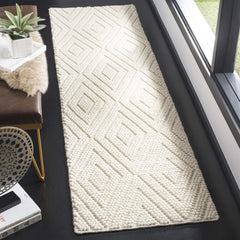 Ivory Wool Runner Rug 2'3" x 8'