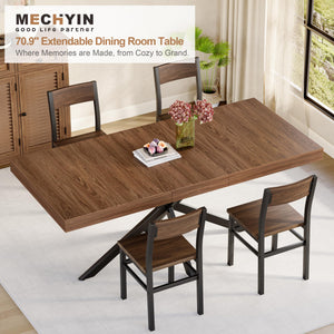 Extendable Dining Table with Hidden Leaf & Storage
