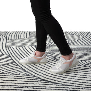 Grey Geometric Area Rug