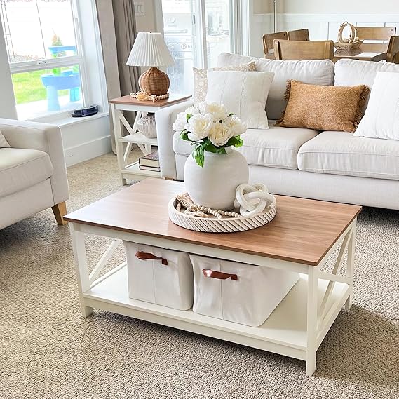 Narrow Console Table with X-Shape Design