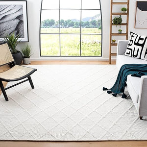 Hand-Woven Wool Area Rug – 12' x 15' Rectangular