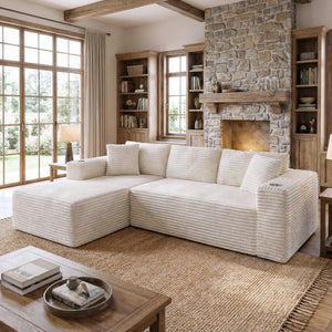 103" Modular Sectional Sofa with Chaise & Cup Holders