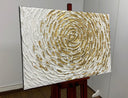 Hand-Painted Abstract Canvas Wall Art – 24x36 Inch Framed Oil Painting